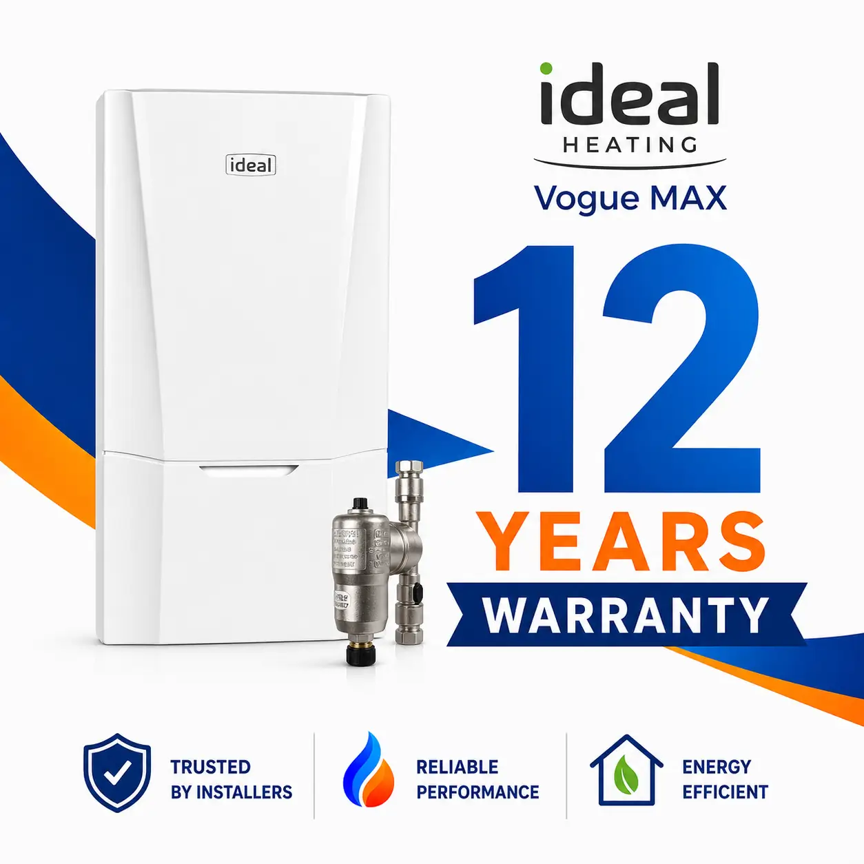 Ideal Vogue 12 year warranty