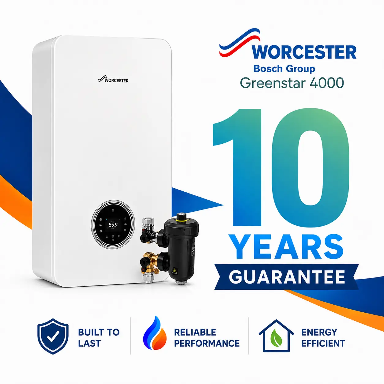 Worcester Bosch boiler 10 year warranty